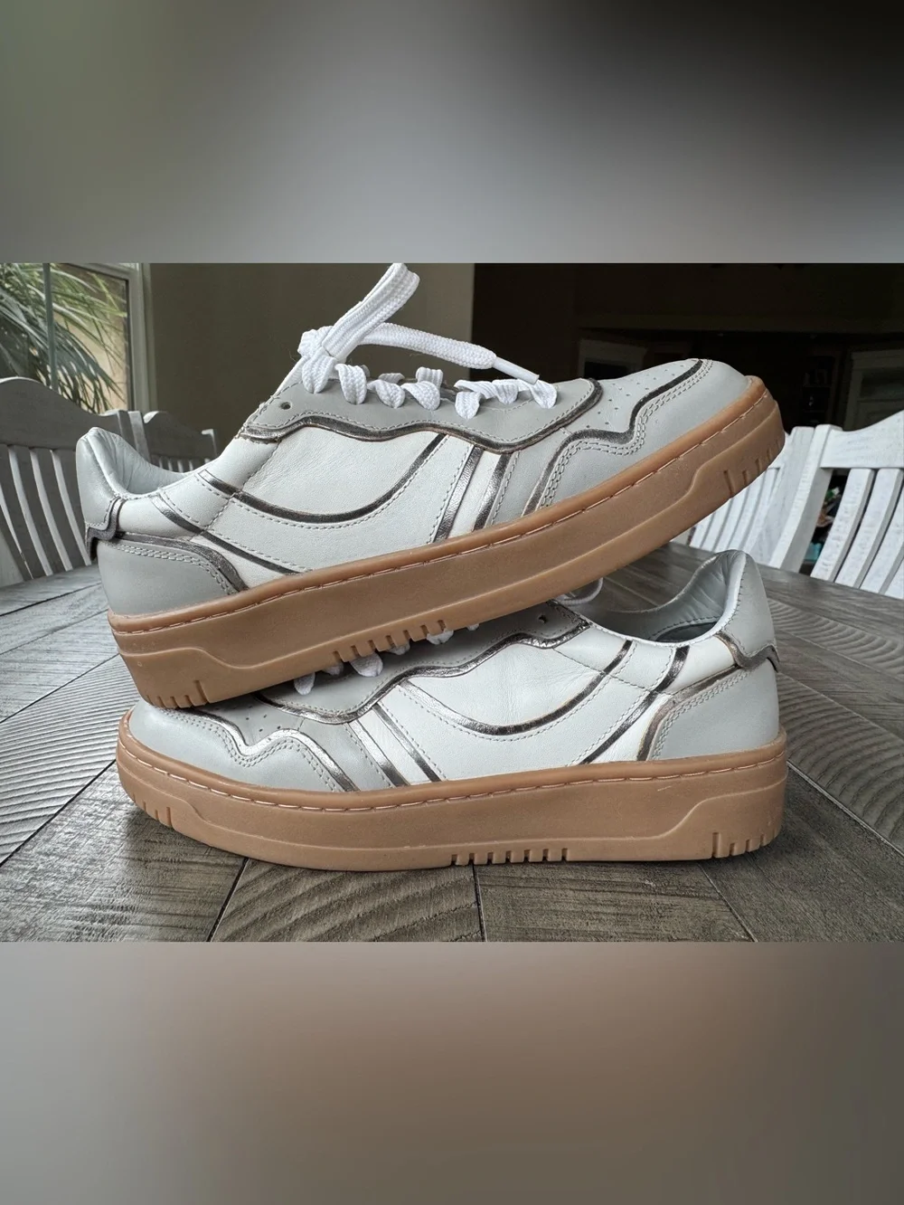 Free People Retro Thirty Love Sneaker Winter/White Combo Women’s Size 7